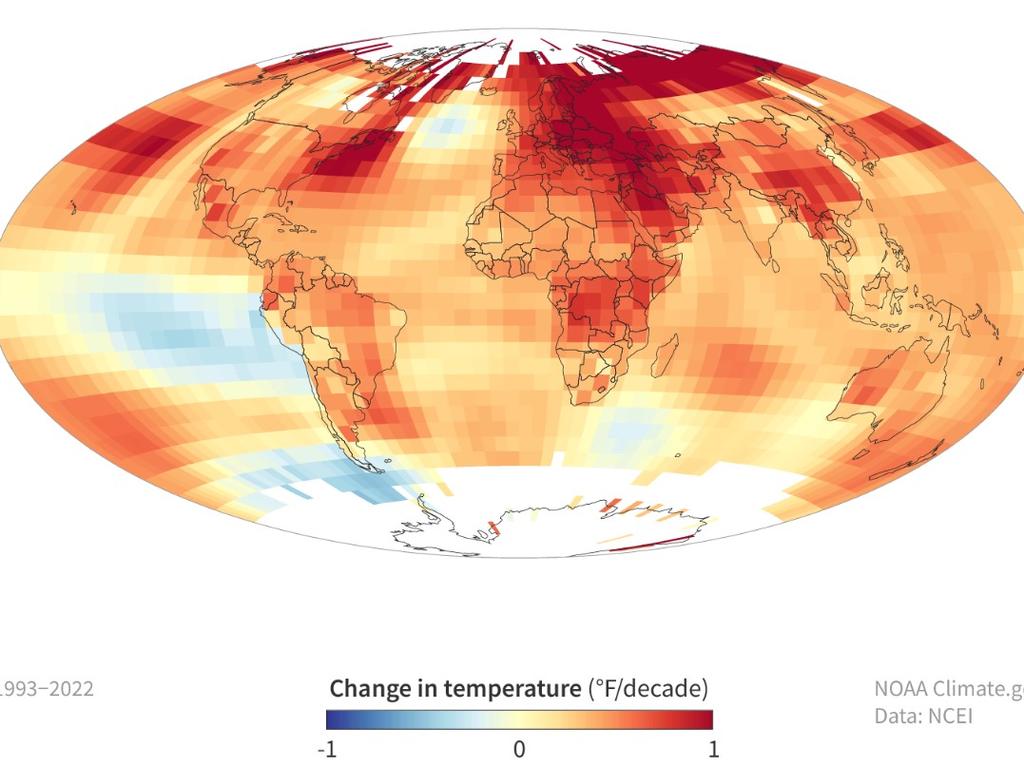 A look at recent temperature trends over the past three decades.