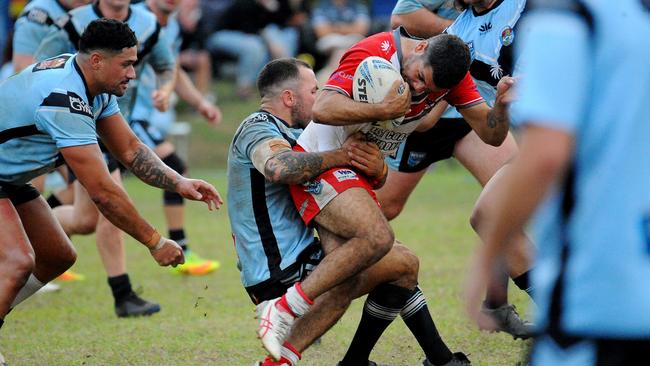 Kieron Johnson-Heron with the ball. Picture: Leigh Jensen