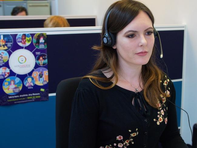 Last year Kids Helpline counsellors like Amanda Greham responded to 25,000 calls from young Queenslanders in crisis.