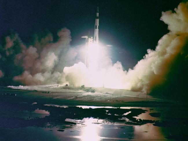 Apollo 17 blasts off from the Kennedy Space Centre, Florida, on December 17, 1972.