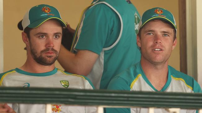 Travis Head and Marcus Harris. Photo by Mark Kolbe/Getty Images)