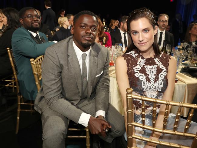 Daniel Kaluuya and Allison Williams attend The 23rd Annual Critics’ Choice Awards at Barker Hangar on January 11, 2018 in Santa Monica, California. Picture: Getty