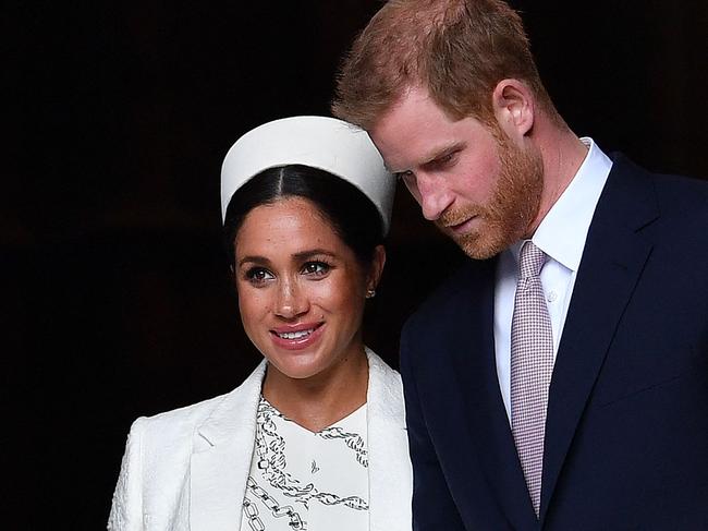 Meghan Markle has not made the trip with her husband, staying in California with the couple’s two children. Picture: AFP