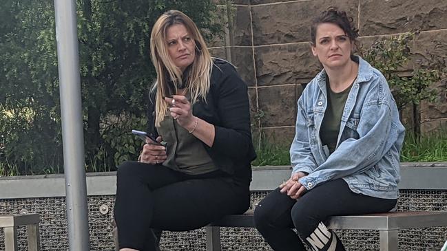 Bendigo women Gail Arthur, left, and Erin Kilner pleaded not guilty to the kidnapping of Kayla Parker on January 26, 2021. Picture: Zizi Averill