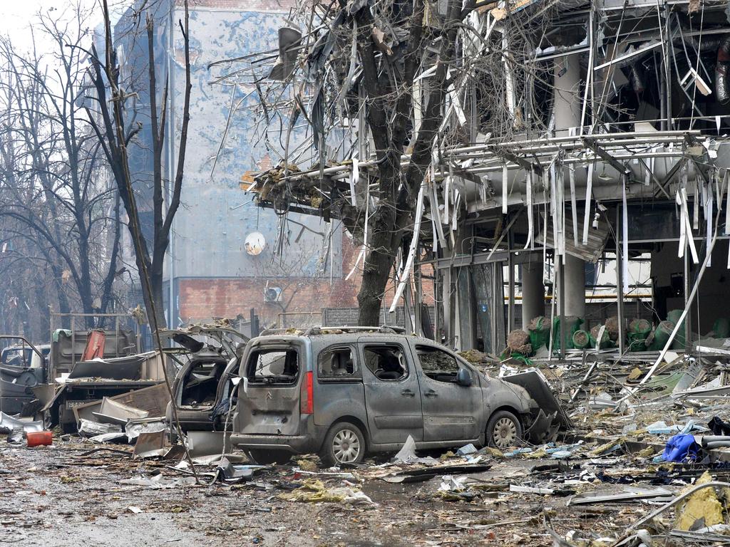 Kharkiv has sustained widespred damage. Picture: AFP