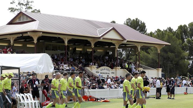 The Crows and Power met at Memorial Oval, Port Pirie during the AFL pre-season JLT series. Picture SARAH REED