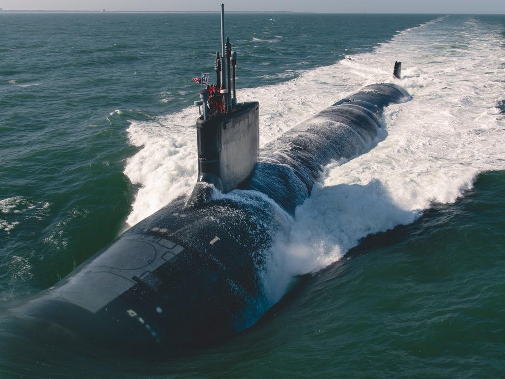 The future Virginia-class attack submarine Montana. Picture: U.S. Navy photo courtesy of HII by Ashley Cowan