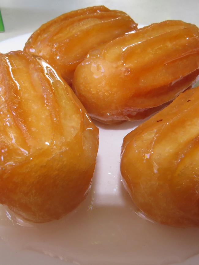 Gazoza, which is dough with syrup, is a popular Macedonian treat.