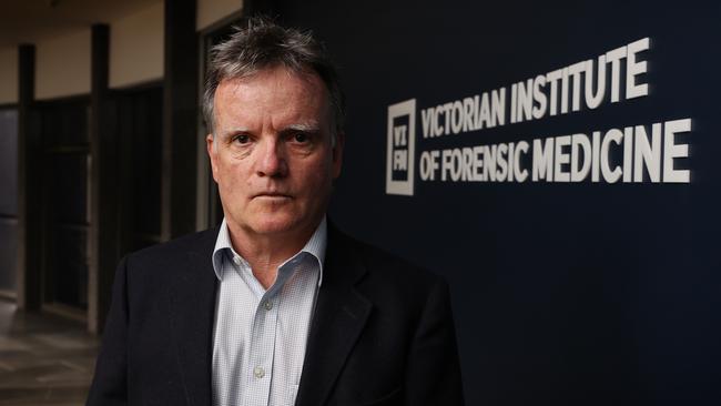 Victorian Institute of Forensic Medicine director Professor Noel Woodford says the new technique will help experts and police solve historic crimes. Picture: David Caird