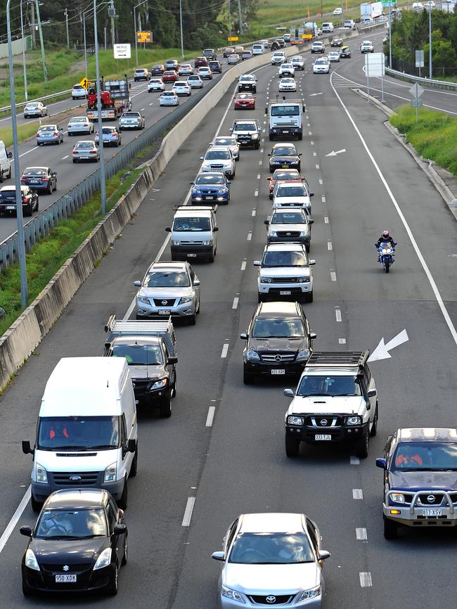 A decision is expected on whether to permanently reduce the speed limit on the M1. Picture: John Gass/AAP