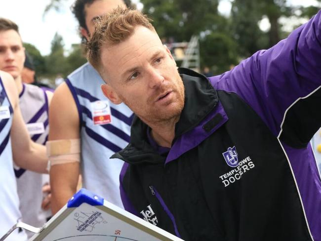 Templestowe coach Craig De Corsey. Picture: Davis Harrigan