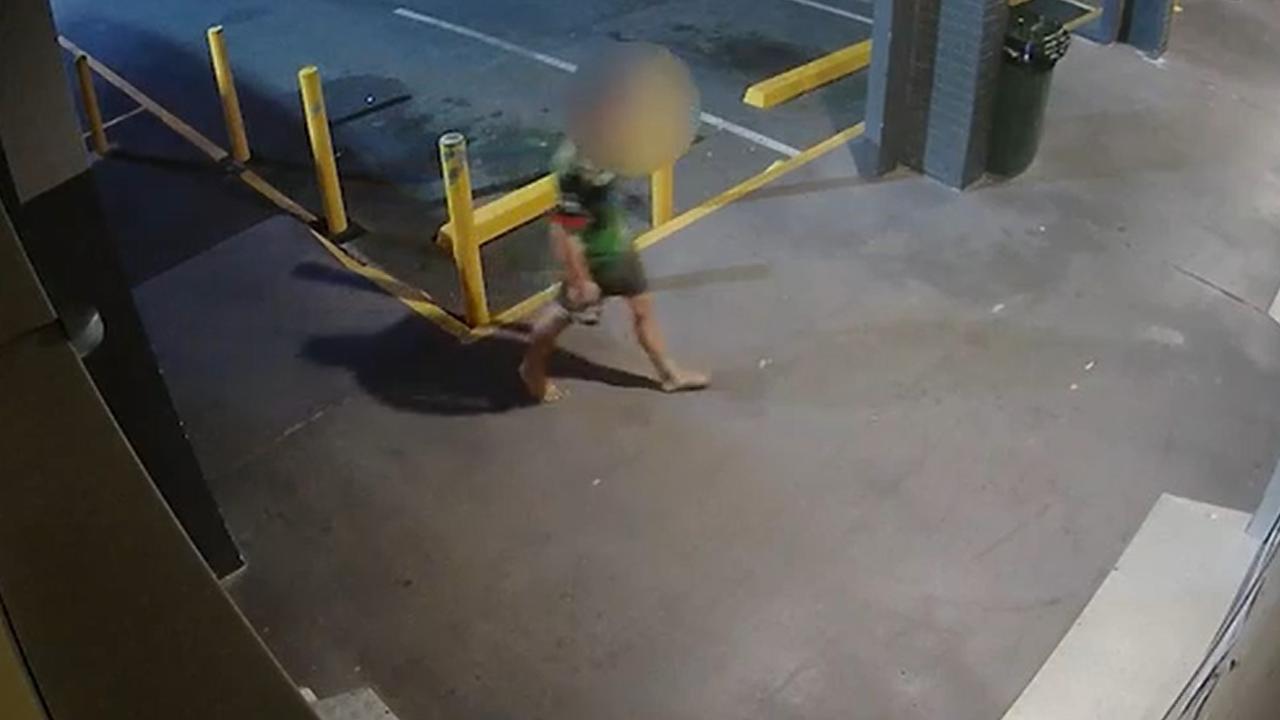 CCTV footage captures victim of alleged kidnapping at Slade Point Central. Picture: Contributed