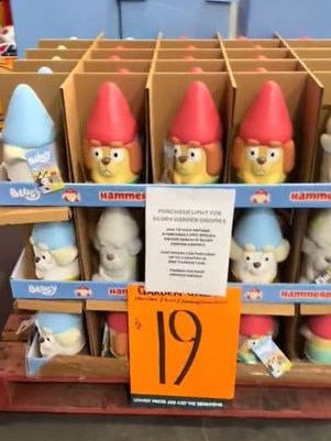 Bunnings has sparked a frenzy with its Bluey Hammerbarn garden gnome. Picture: TikTok