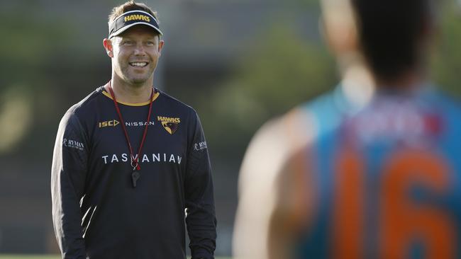 Hawthorn coach Sam Mitchell is excited about what the club can do this season. Picture: Michael Klein