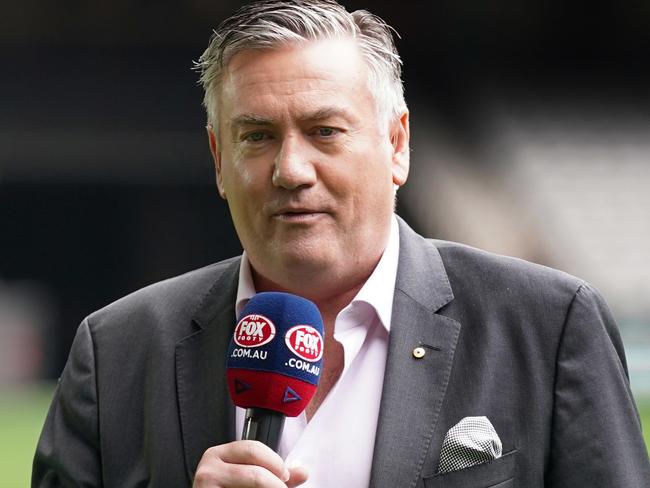 Fox Footy commentator Eddie McGuire doesn’t call Collingwood games.