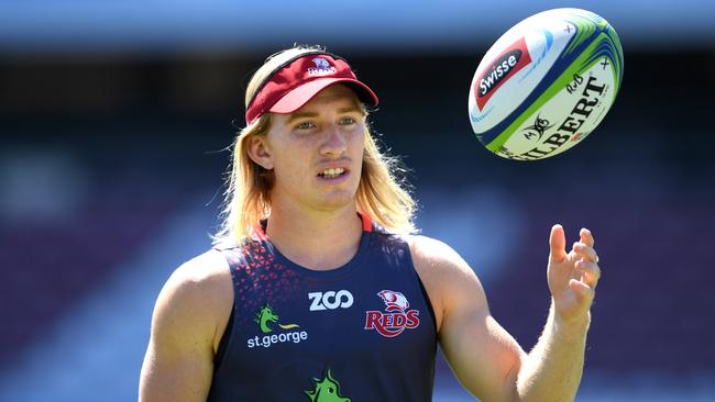 Queensland Reds halfback Tate McDermott’s heartbreaking journey to his Super debut. Picture: AAP Image