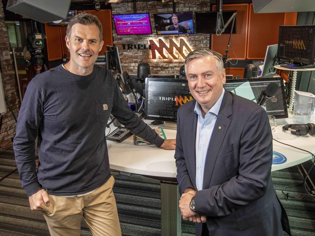 Eddie McGuire and Luke Darcy were undeniably successful during their timme on Triple M. Picture: Tim Carrafa