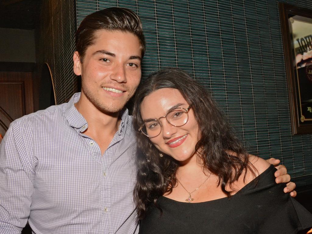 Tommy Ireland and Bianca Stradiotto at opening of Finn McCool's in Surfers Paradise. Picture: Regina King.