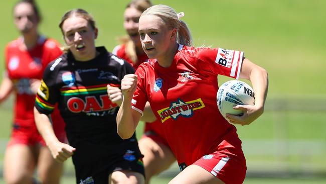 Ella Koster of the Illawarra Steelers Tarsha Gale Cup side. Photo: Denis Ivaneza