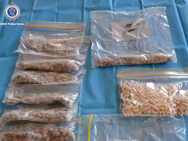 Drugs recently seized by NSW Police.