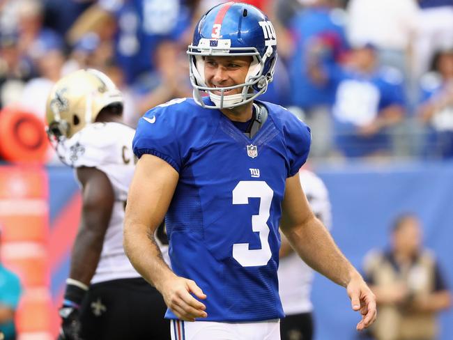 Josh Brown in action for the New York Giants. Picture: Al Bello/Getty Images/AFP