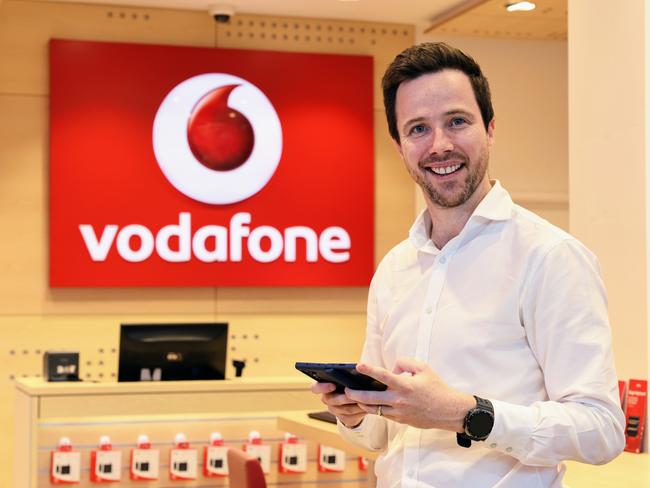 Vodafone Australia's general manager for consumer sales Russell Turner. Picture: Brendan Radke