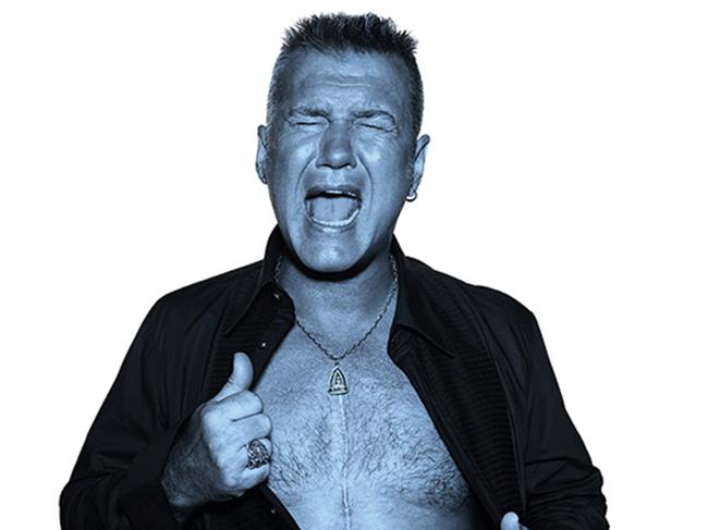 Jimmy Barnes screaming image. Must credit Richard Bailey