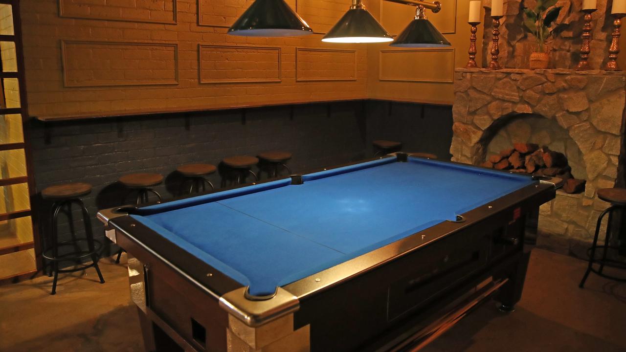 The pool table inside the new Newstead Social. Picture: Zak Simmonds