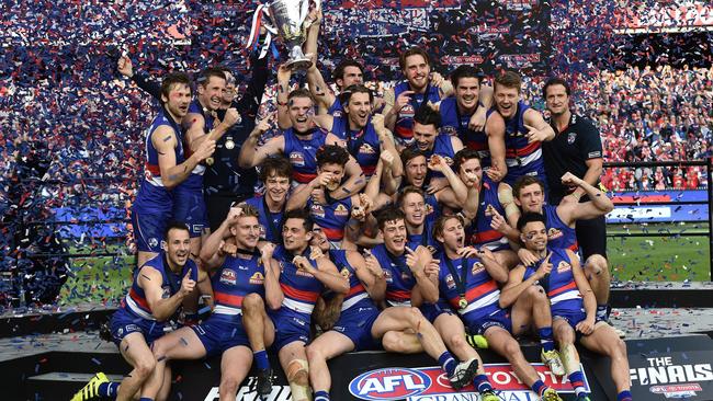 The premiership winning Western Bulldogs.