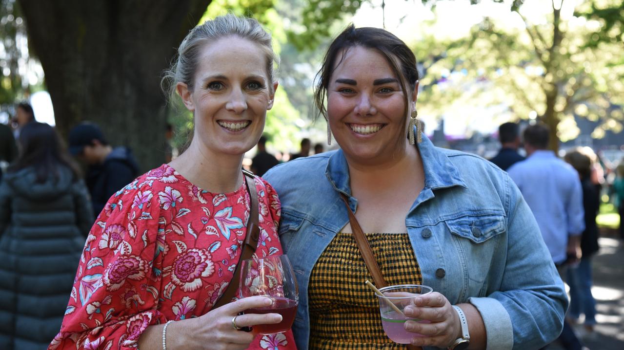 Bec Van Est and Carmel McGee at City Park on Day 1 of Launceston's Festivale. Picture: Alex Treacy