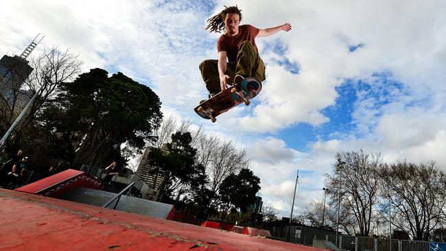 Central Melbourne would have another skate park, lord mayoral candidate Jennifer Yang has promised. Pic: Tim Carrafa.