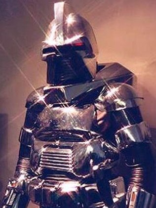 Shiny ... one of the original Cylons terrorising humans in Battlestar Galactica.