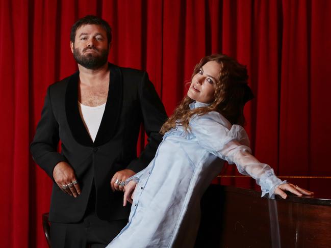 Singer-songwriter siblings Angus and Julia Stone, at Restaurant Hubert in Sydney ahead of their sixth album Cape Forestier, to be released May 10. Jane Dempster/The Australian.