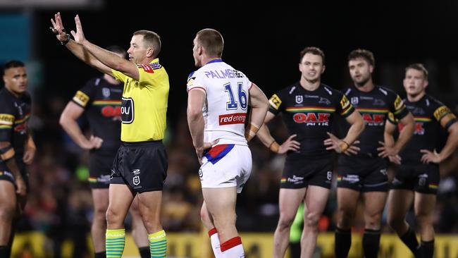 Jack Hetherington was sent to the sin bin. (Photo by Jason McCawley/Getty Images)