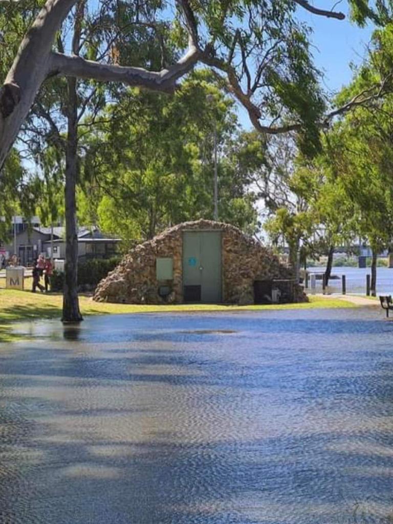 The bunyip cave at Sturt Reserve, Murray Bridge, December 24. Picture: Facebook/Tracy Kirchner