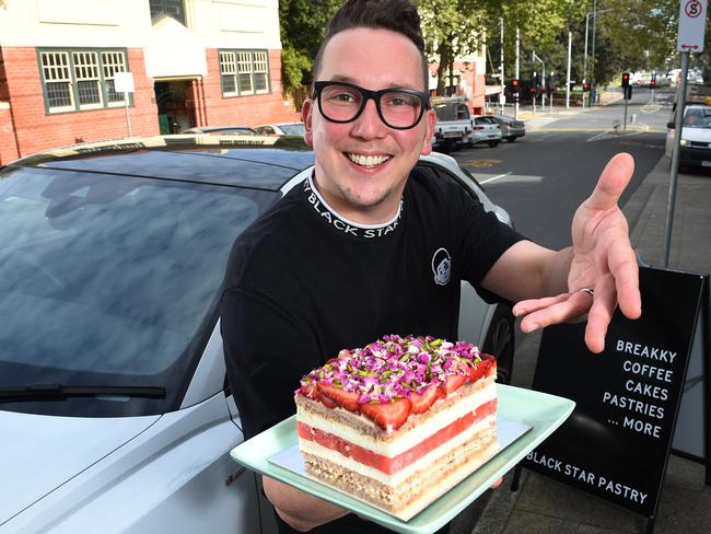 Black Star Pastry opened a new-look store in St Kilda during Covid. Picture: Josie Hayden