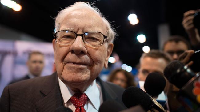 Warren Buffett said at the virtual annual meeting in May that a breakup was unlikely. Picture: AFP