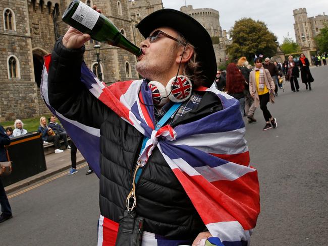 Royal fans toasted the arrival of the newest royal. Picture: AFP