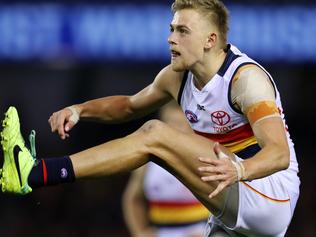 AFL Round 21. Essendon v Adelaide at Etihad Stadium. Adelaide's Hugh Greenwood   . Pic: Michael Klein