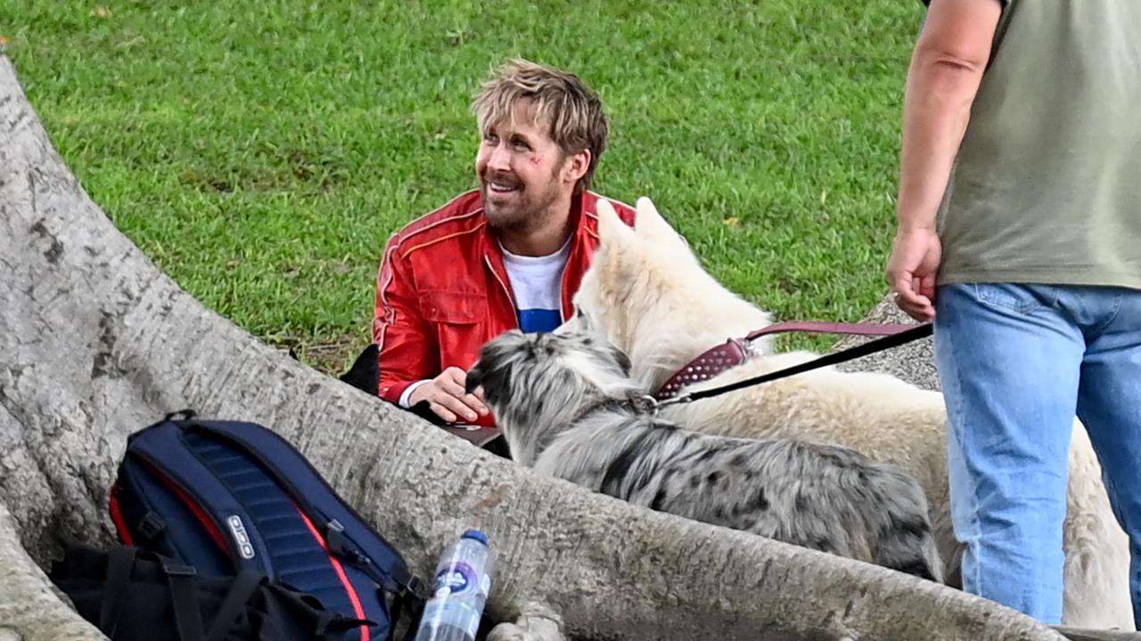 Ryan Gosling at the Rocks in October for filming on 2024 Hollywood blockbuster The Fall Guy. Picture: NCA NewsWire / Jeremy Piper