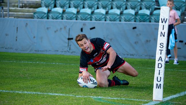 Illawarra Cup Round 4 Collegians Vs De Le Salle at Win Stadium. Zeik Foster. Picture: Thomas Lisson