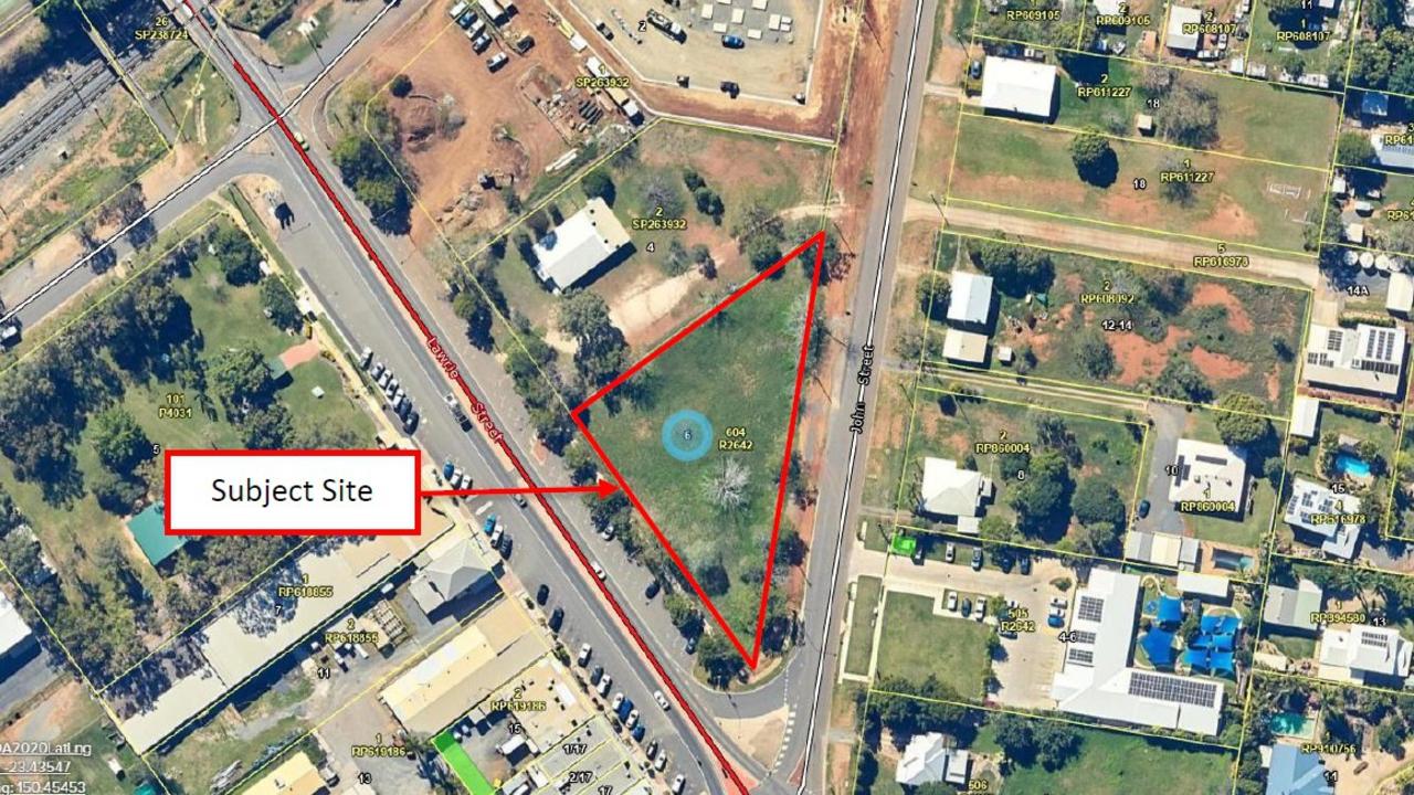 The site on the corner of Lawrie and John Street in Gracemere has been subdivided in two for the two restaurants.