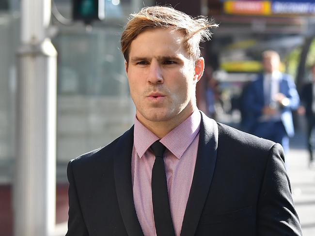 Jack de Belin arrives at court on Tuesday. Picture: NCA NewsWire/Joel Carrett