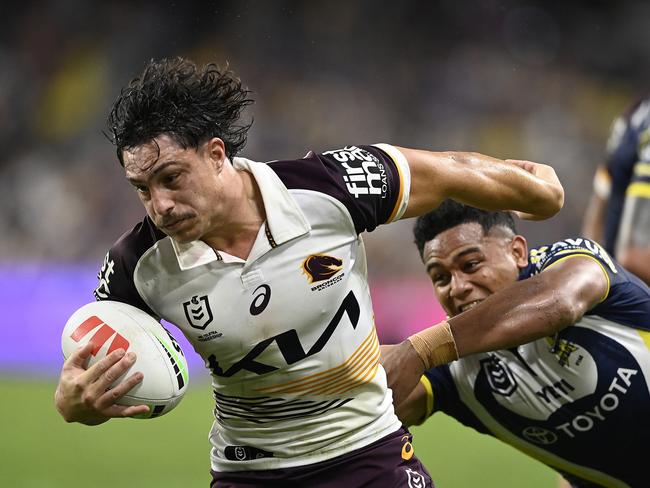 Kotoni Staggs is unlikely to be picked for NSW but he can’t hurt his chances if he can dominate Valentine Holmes. Picture: Getty Images