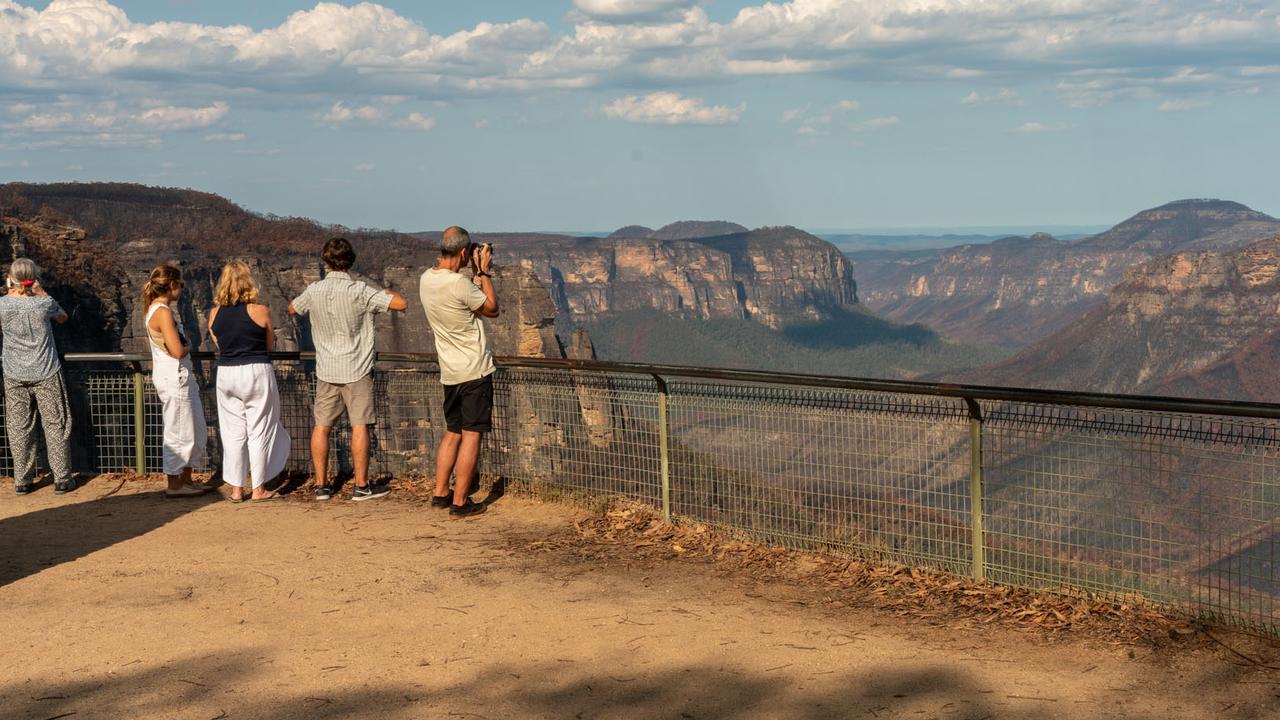 The Blue Mountains say they have taken a serious tourism hit following the fires, despite most of the walks, cafes and hotels remaining open. Picture: Jay Evans