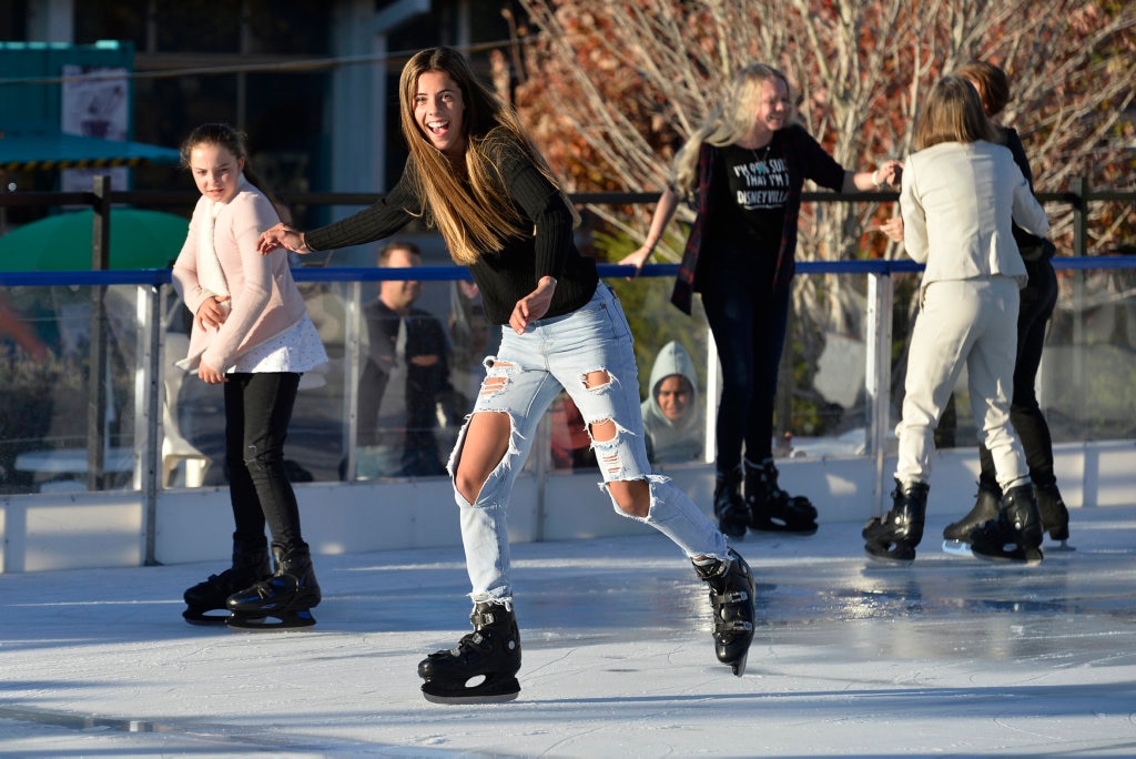 Ava Black ice skating at Winter Wonderland in the Civic Square, Friday, June 22, 2018. Picture: Kevin Farmer