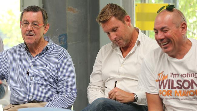 Gary Baildon (left) at the ballot draw for the Gold Coast City Council elections. Picture: Glenn Hampson