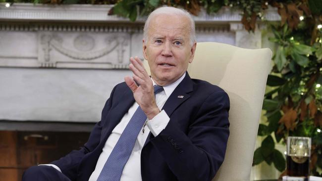 US President Joe Biden’s terms for a meeting with Vladimir Putin have been rejected. Picture: AFP