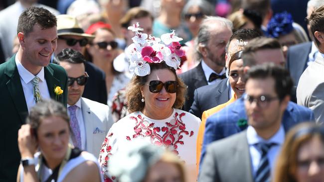 Gina Rinehart at the Melbourne Cup Day in 2019. Picture: Julian Smith