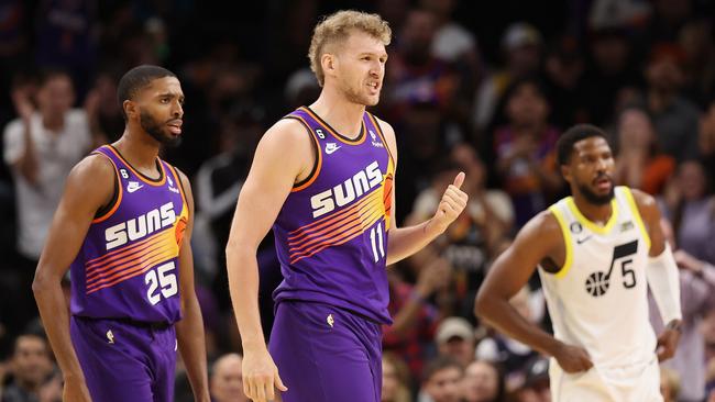 Phoenix Suns #11 Jock Landale playing against the Utah Jazz. (Photo by Christian Petersen/Getty Images)